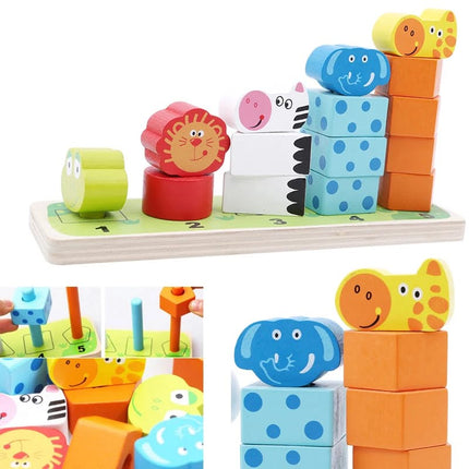 Wooden Toy - Animal Stacking - EKT1075