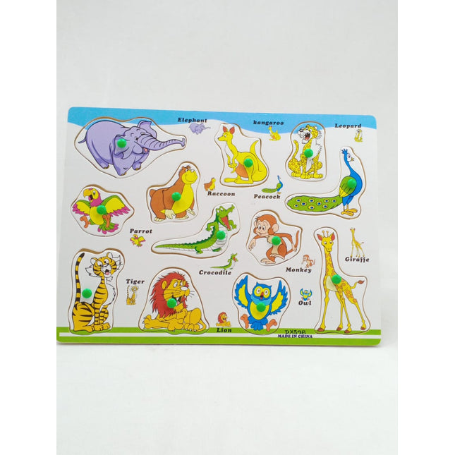 Wooden Peg Boards - Wild Animals - Elephant - EKT0050