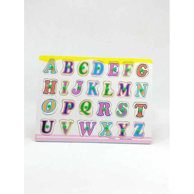 Wooden Peg Boards - Bold ABC - EKT0053
