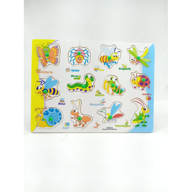 Wooden Peg Boards - Insects - EKT0052