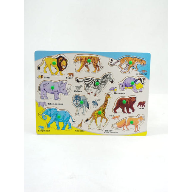 Wooden Peg Boards - Wild Animals - Lion - EKT0048