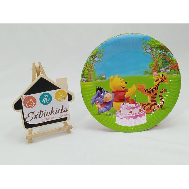 Birthday Paper Plates-Pooh-R - EKC1186