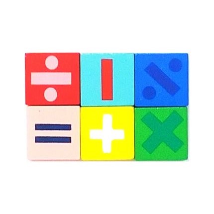 Wooden Chunky Numbers with tray - EKT0112