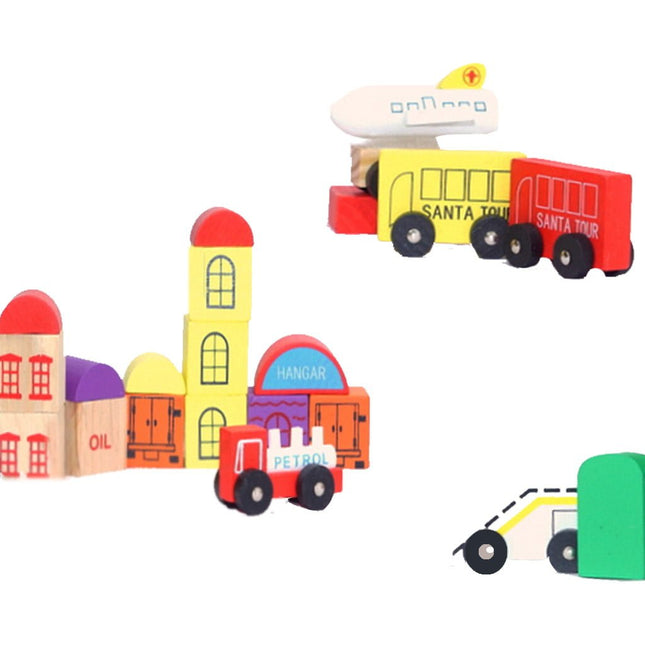 Wooden Mini Town Set - Airport - EKT0103