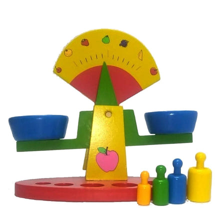 Wooden Weighing Scale For Kids - Small - EKT0091