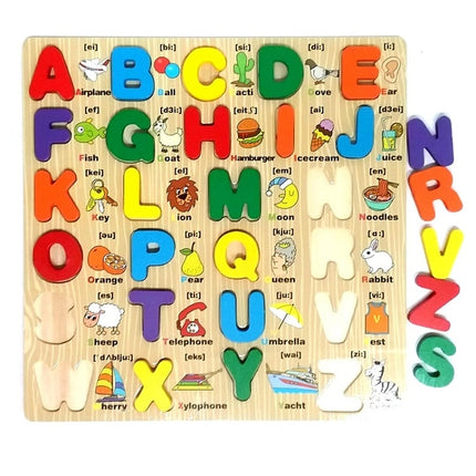 Wooden Board Puzzle - Big - A-Z - EKT0113