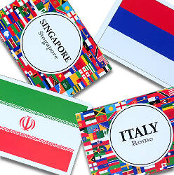 Flags part 1 Flashcards- Pack of 24