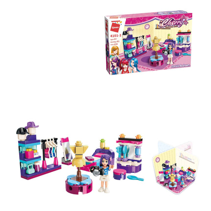 Doris’s Bedroom Building Blocks Toys for Girls 6+ (126 Pieces) (Multicolor)