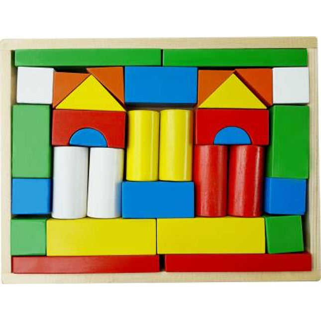 WOODEN PLAY BLOCKS (SET OF 56 PCS.)