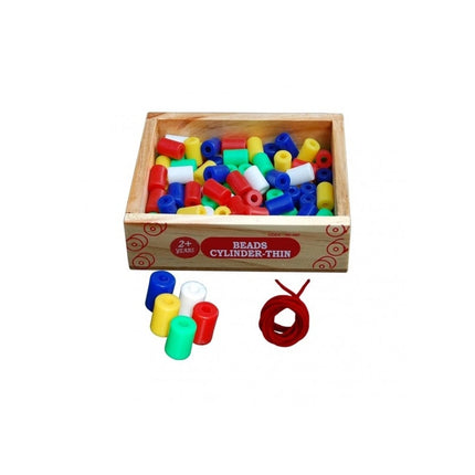 BEADS CYLINDER (THIN) (SET OF 100 PCS)
