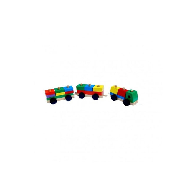 WOODEN BLOCK TRAIN-TRAPEZIUM