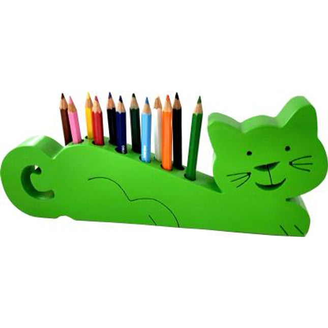 CRAYON HOLDER-CAT-COLOURED