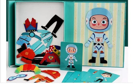 Extrokids Magnetic Boy Dress Up Puzzles For Kids - EKT1943