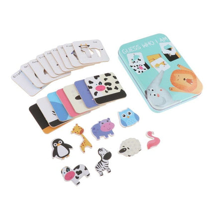 Extrokids Kids Learning Flash Cards Insect Animal Toy Puzzle Shape Maching Card - EKT1956