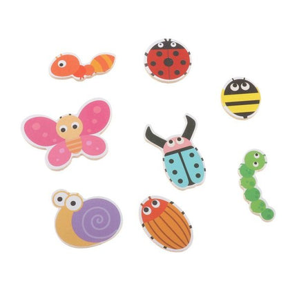 Extrokids Kids Learning Flash Cards Insect Insects Toy Puzzle Shape Maching Card - EKT1958