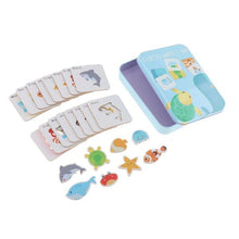Load image into Gallery viewer, Extrokids Kids Learning Flash Cards Sea Animal Toy Puzzle Shape Maching Card - EKT1959
