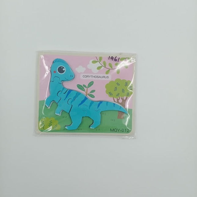 Extrokids Wooden Corythosaurus Dinosaur Puzzle Toy - EKT1961