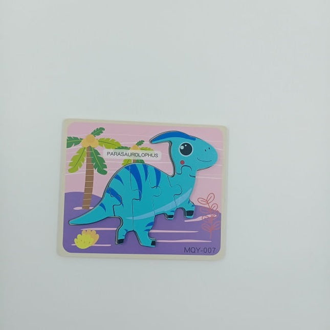 Extrokids Wooden Parasaurolophus Dinosaur Puzzle Toy - EKT1971