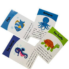 Load image into Gallery viewer, Sea animals flashcards- Pack of 16
