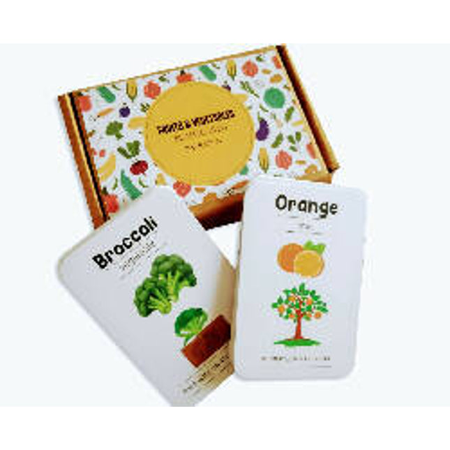 Fruits and Vegetables Flashcards- Pack of 24
