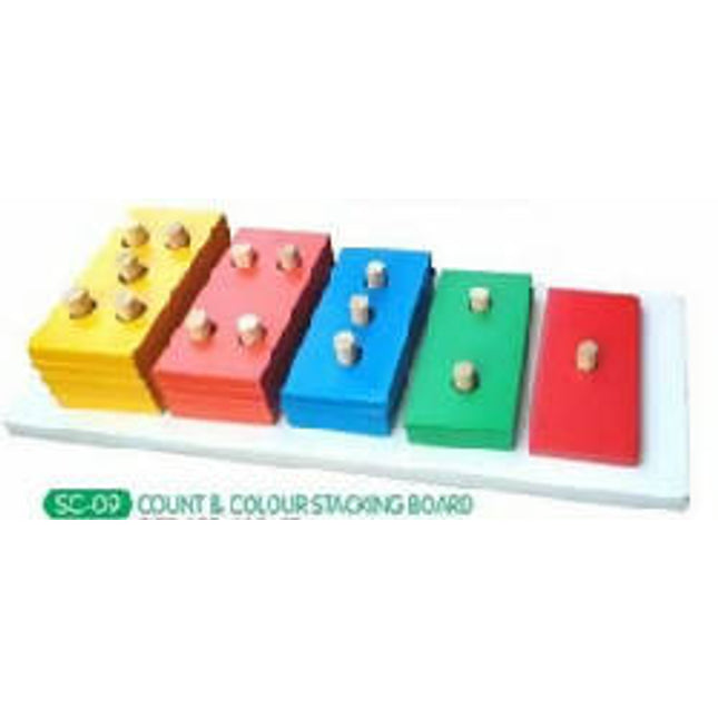 COUNT & COLOUR STACKING BOARD
