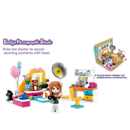 Emily’s Photographic Studio Building Set Toys for Girls 6+ (130 Pieces) (Multicolor)