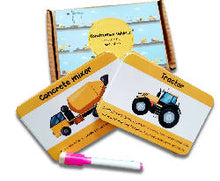 Load image into Gallery viewer, Construction Tools and Vehicles Flash Cards- Pack of 20

