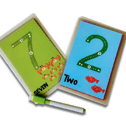 Numbers rewritable Flashcards / Tracing mats