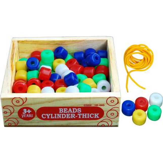 BEADS-CYLINDER (THICK) (SET OF 100 PCS)
