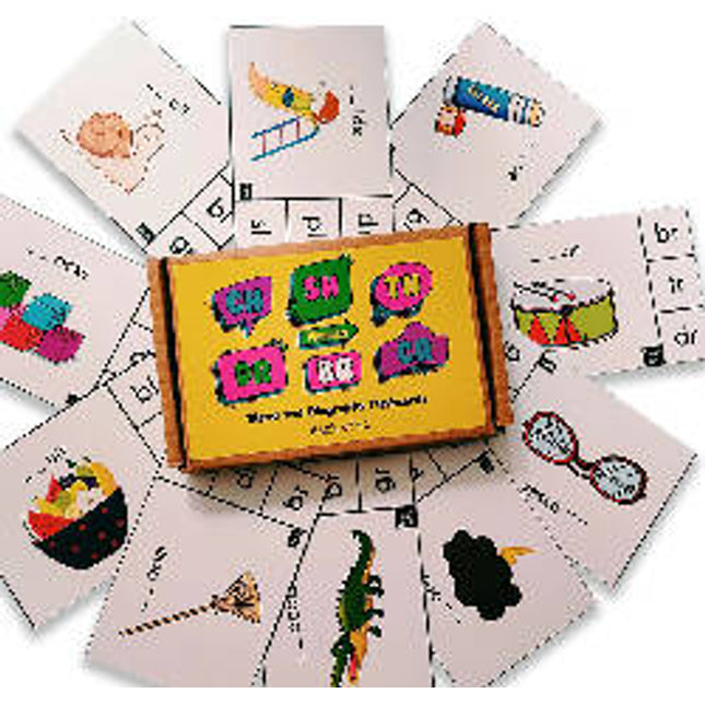 Phonics beginning sound and blends and diagraphs activity flashcards