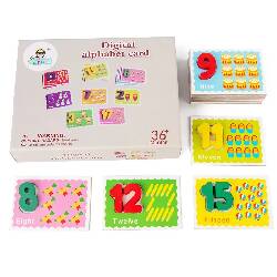 Wooden Alphabet Card Game