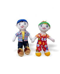 PLUSH TOYS-BOY & GIRL-BIG