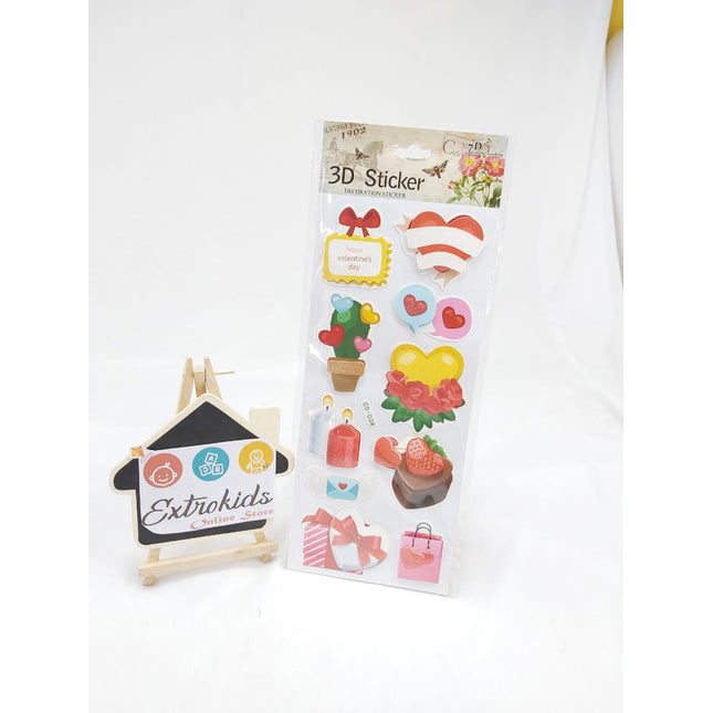 3D Stickers - HEART - VALENTINE - EKC0865