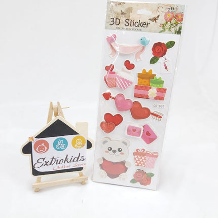 3D Stickers - RED ROSE - EKC0856