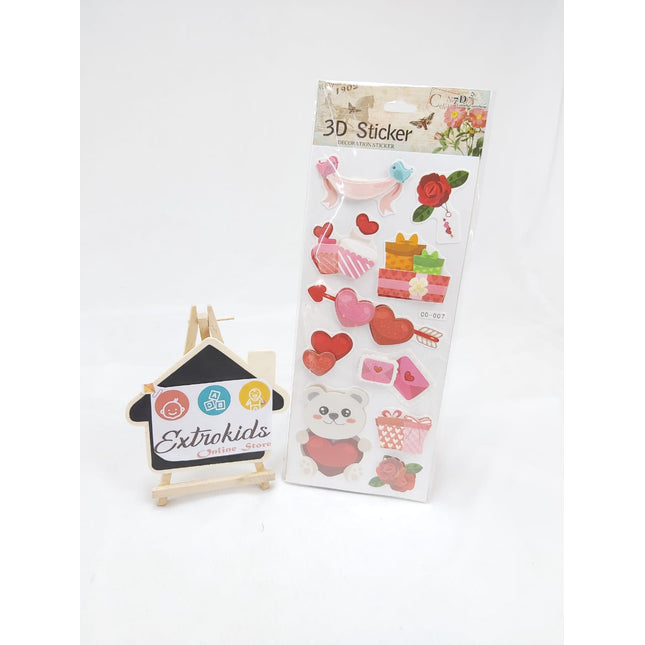 3D Stickers - RED ROSE - EKC0856