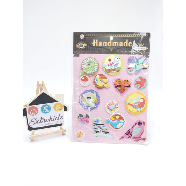 6D Handmade Stickers - Birds - EKC0925