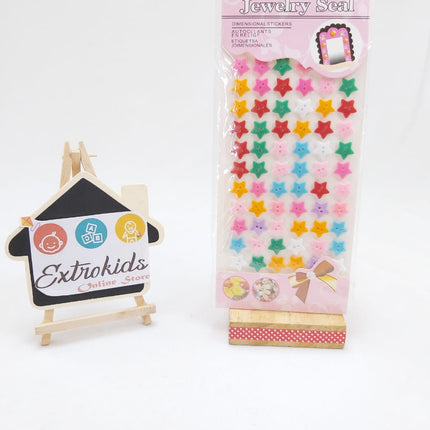 Button Stickers - Star - Multicolor - EKC0938