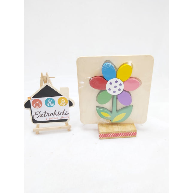 Chunky Animal Puzzles - Small - FLOWER - EKT0786