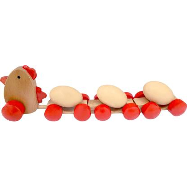 PULLING DUCK ROLLING EGG