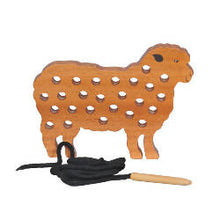 Load image into Gallery viewer, Thasvi Wooden Sheep Lacing Toy
