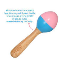 Load image into Gallery viewer, Thasvi Wooden Candy Maraca Rattle
