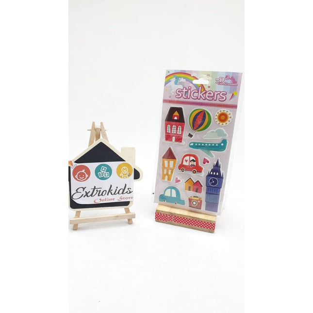 7D Stickers - Balloon + House - EKC0944