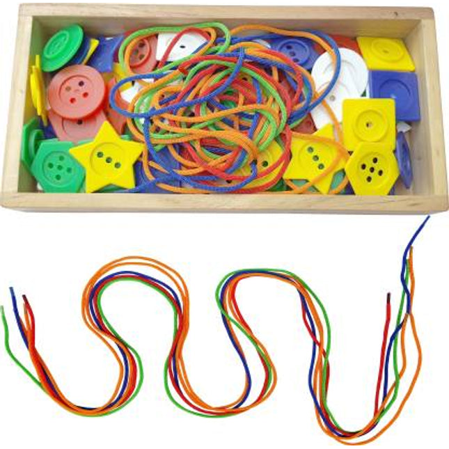 STACKING SHAPE LACING BUTTONS (SET OF 100 PCS.)