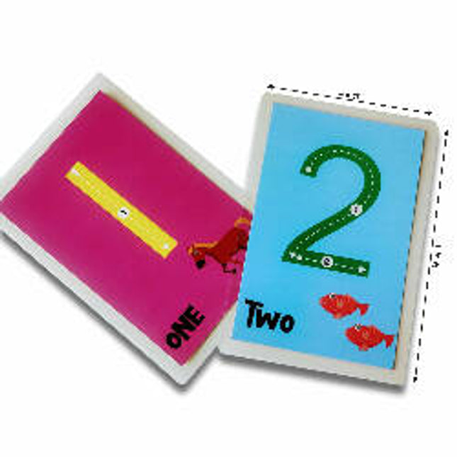 Numbers rewritable Flashcards / Tracing mats