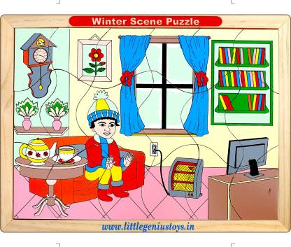 WINTER SCENE PUZZLE (18 PCS. PUZZLE)