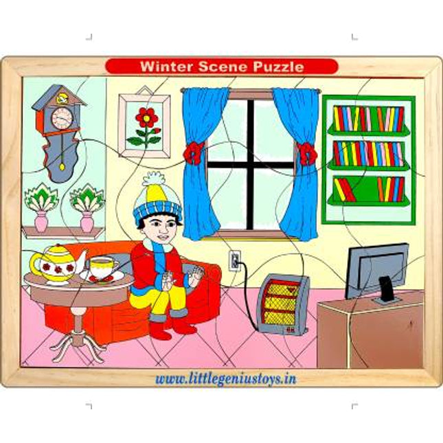 WINTER SCENE PUZZLE (18 PCS. PUZZLE)
