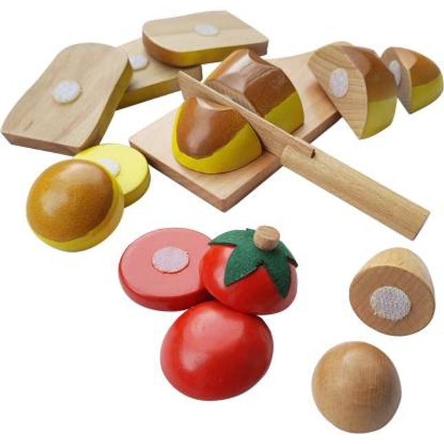WOODEN BREAKFAST CUTTING TOY