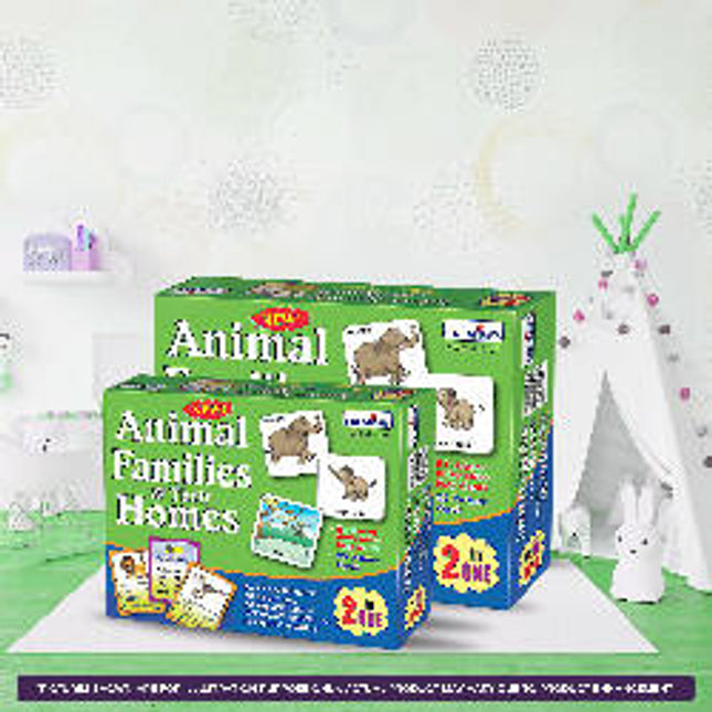 Animal Families & Their Homes -2 in one Game
