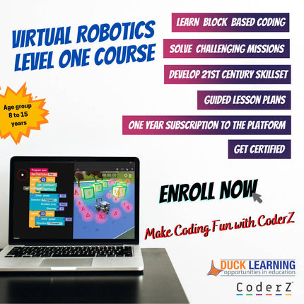 CoderZ Virtual Robotics - Level One