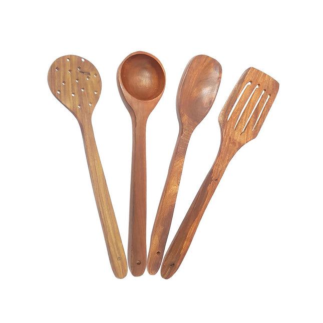 KID'S PALTA SET-SET OF 4 PCS. (KITCHEN ACCESSORIES-BEECH WOOD)